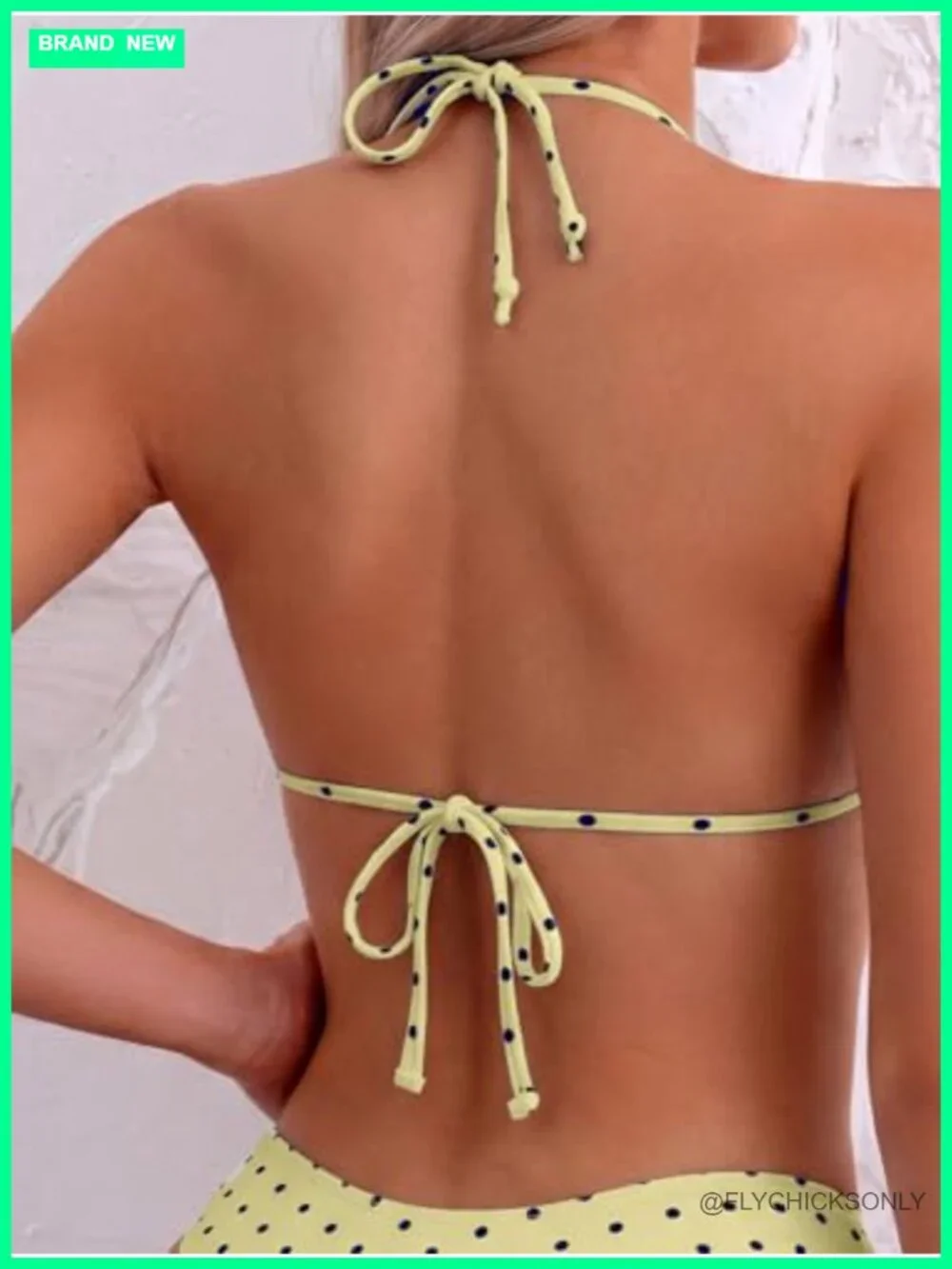 Women's Triangle Bikini Set Halter String Cheeky Two Piece Swimwear Push Up